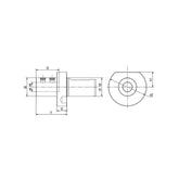 Boring Holder for Indexable Insert Drill Form E1  (Metric)E1-50x16 ~(80x50) - Makotools Industrial Supply Tools for Metal Cutting